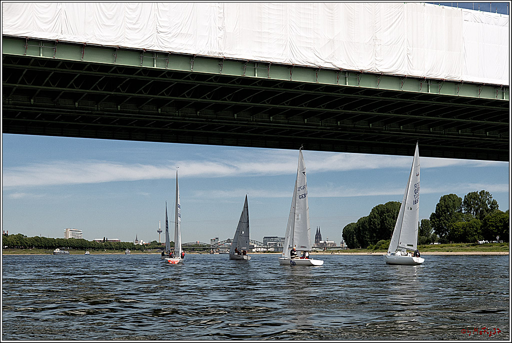 100 Jahre Rheinwoche 2022 - 1. Wettfahrt Porz - Hitdorf, 03.06.2022,